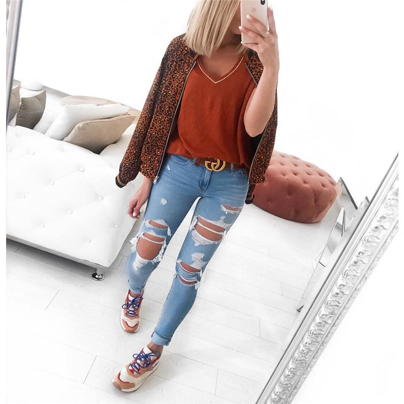 Veste Femme Imprimée Zippée