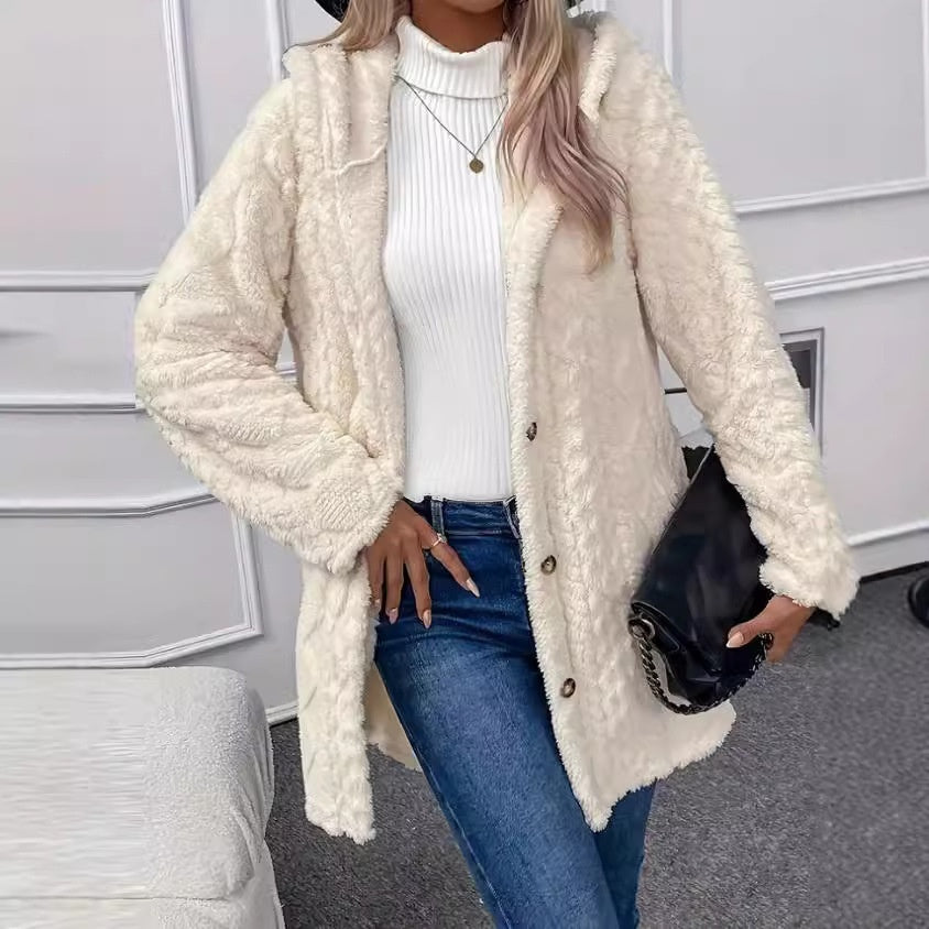 Manteau Doux à Capuche Calivro