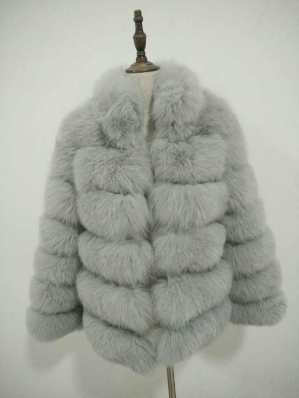 Manteau Fausse Fourrure Minimaliste