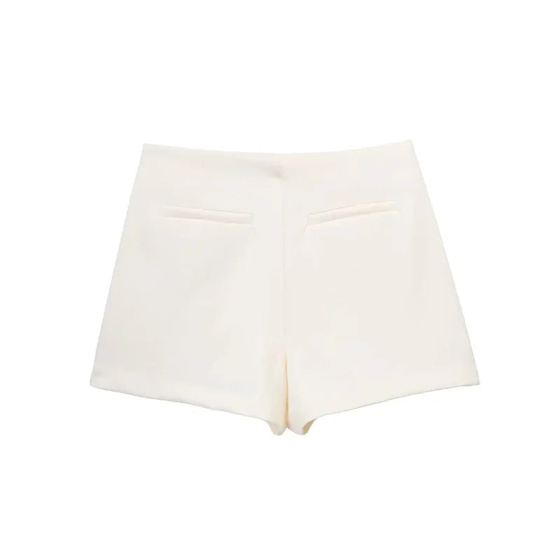 TRAF | Jupe-Short Asymétrique Taille Haute