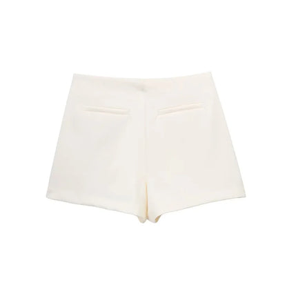 TRAF | Jupe-Short Asymétrique Taille Haute