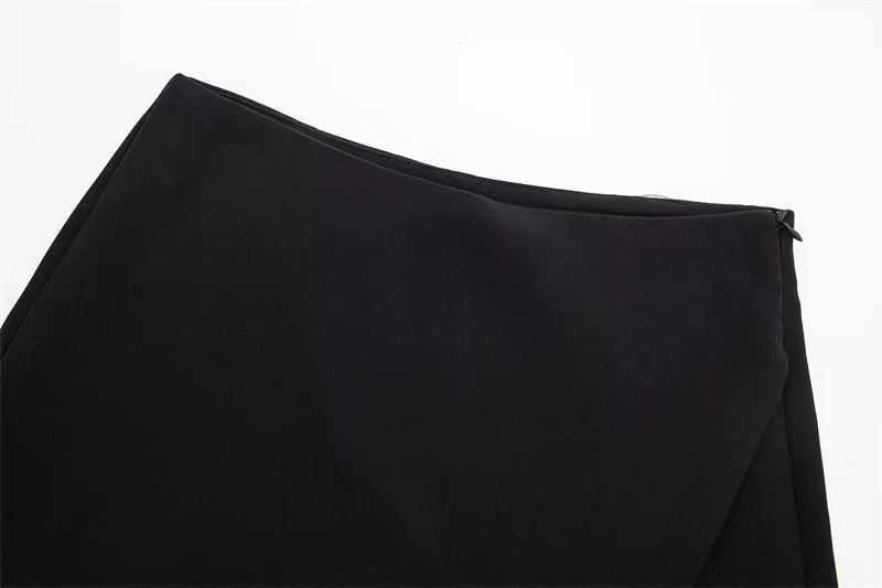 TRAF | Jupe-Short Asymétrique Taille Haute