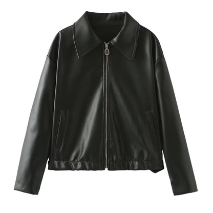 Veste Simili Cuir Élégance