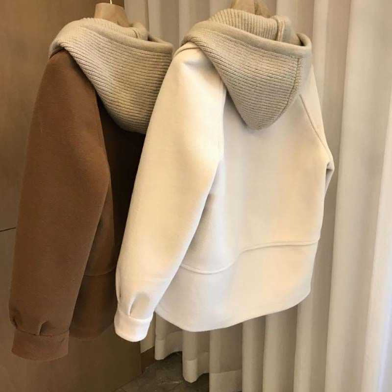 manteau doux à capuche Calivro.