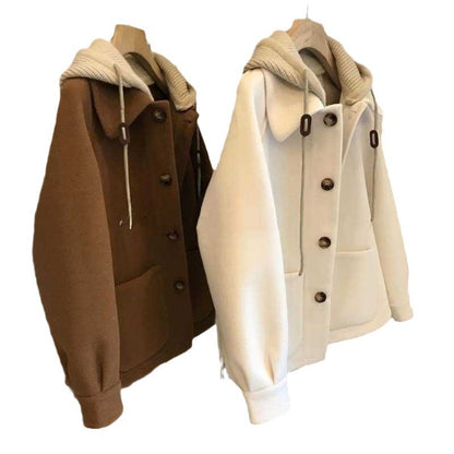 manteau doux à capuche Calivro.